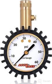 img 4 attached to Accu-Gage Tire Pressure Gauge: 60psi, Straight Chuck, Rubber Guard for Extra Protection