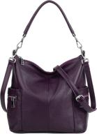 yaluxe womens cowhide leather shoulder women's handbags & wallets - shoulder bags logo