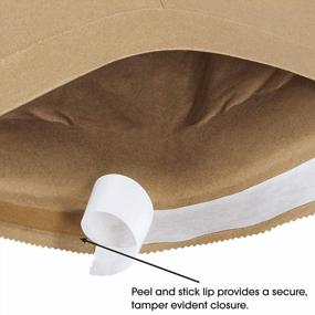 img 2 attached to Kraft Self-Seal Padded Mailers - Fiber Cushioned Envelopes For Safe Shipping And Mailing, 6" X 10", Kraft Brown, Peel And Seal Closure, Case Of 25 By Aviditi