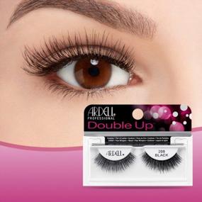 img 2 attached to Get Glamorous With Ardell Double Up 208 Black False Eyelashes - 4 Pack For Extreme Eye Drama!