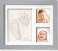 baby hand and footprint kit - baby footprint kit - baby keepsake - baby shower gifts for mom - baby picture frame for baby registry for boys and girls логотип