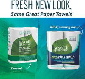 img 2 attached to 🌿 Seventh Generation Paper Towels: 100% Recycled, 2-ply, 2-Count (Pack of 12) - Eco-Friendly Household Solution