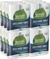 🌿 seventh generation paper towels: 100% recycled, 2-ply, 2-count (pack of 12) - eco-friendly household solution logo