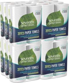 img 4 attached to 🌿 Seventh Generation Paper Towels: 100% Recycled, 2-ply, 2-Count (Pack of 12) - Eco-Friendly Household Solution