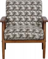 стильное и удобное кресло mid century modern accent - pulaski home comfort grey prism логотип