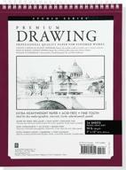 📚 peter pauper press large premium drawing pad 9" x 12" - the ultimate sketchbook for studio artists (hardcover) logo