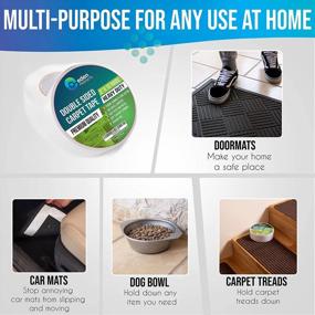 img 1 attached to Heavy Duty Multi Purpose Carpet Tape: Secure Area Rugs, Mats & Carpets Indoors & Outdoors - 2" X 10 Yards White By EdenProducts