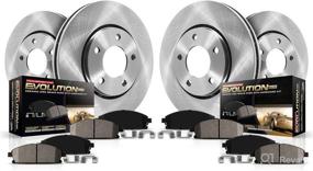 img 3 attached to 🚗 Enhance Your Vehicle's Braking Performance with Power Stop KOE5874 Autospecialty Brake Kit - OE Brake Rotors & Ceramic Brake Pads