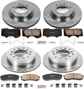 img 1 attached to 🚗 Enhance Your Vehicle's Braking Performance with Power Stop KOE5874 Autospecialty Brake Kit - OE Brake Rotors & Ceramic Brake Pads