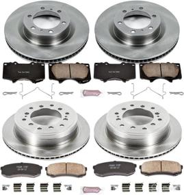 img 2 attached to 🚗 Enhance Your Vehicle's Braking Performance with Power Stop KOE5874 Autospecialty Brake Kit - OE Brake Rotors & Ceramic Brake Pads