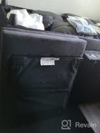 картинка 1 прикреплена к отзыву HONBAY Раскладной раскладной диван-кровать футон с регулируемым подлокотником для небольших помещений - стеганый диван-кровать голубовато-серого цвета от Mark Hobbs