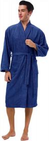 img 1 attached to SIORO Bathrobe Kimono Cotton Housecoat Men's Clothing and Sleep & Lounge