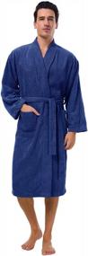 img 4 attached to SIORO Bathrobe Kimono Cotton Housecoat Men's Clothing and Sleep & Lounge