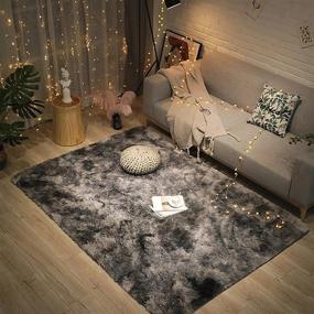 img 2 attached to Kids Play Room Soft Faux Fur Luxury Rug Plush Handmade Knitted Area Rug Shag Loomed Nursery Decoration Rugs Baby Care Crawling Carpet