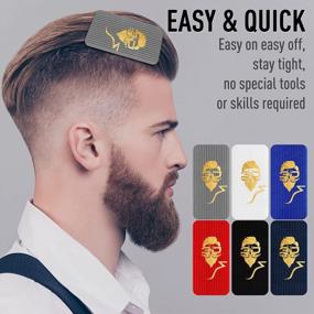 img 1 attached to Jumbo Size 3D Barber Hair Clips For Styling, Hair Holder Grips For Men, Multicolor Stylish Grippers For Salon And Barber