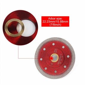 img 3 attached to Diamond Saw Blade For Precise Porcelain Tile Cutting - 4 Inches