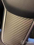 img 1 attached to Real Carbon Fiber Center Console Wrap For Tesla Model 3/Y - Stylish Decoration Cover With Armrest, Cup Holder Box, And Trim Accessories (Center Console) review by Rory Kelley