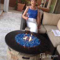 img 1 attached to 10 Pounds Cobalt Blue Recycled Fire Glass For Natural Or Propane Fire Pit, Gas Log Sets - Mr. Fireglass review by Robert Hayes