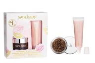 sara happ lets scrub shine: achieve radiant and smooth lips logo