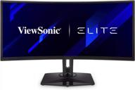 viewsonic elite xg350r-c ultrawide ergonomics led monitor, 3440x1440p, 100hz, height & swivel adjustment, flicker-free, pivot option, lcd display logo