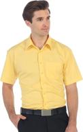 👔 gioberti short sleeve solid dress shirt: stylish men's clothing for modern fashion logo