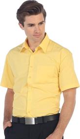 img 1 attached to 👔 Gioberti Short Sleeve Solid Dress Shirt: Stylish Men's Clothing for Modern Fashion