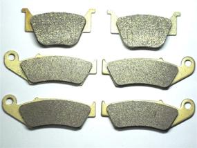 img 2 attached to 🔘 Master Chen Front Rear Brake Pads for Honda TRX 450 R TRX450 2004-2009 & TRX450ER Sportrax 2012-2014 | FA185F FA373R MC0086