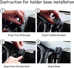 img 1 attached to LUNQIN Car Phone Holder for Chevrolet Malibu 2016-2021 [Compatible with Big Phones and Cases] - Auto Accessories Navigation Bracket for Enhanced Interior Decoration and Cell Phone Mounting