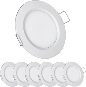 img 4 attached to 🚐 6 Pack of 12V Cool White LED Puck Lights with Silver Finish for RV, Boat, Under Cabinet, Camper Vans, Caravan, Cabin, Truck, Motorhome, Sailboat - Optimal Interior Lighting