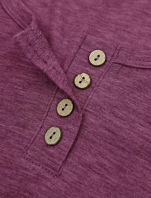 img 1 attached to Свободная рубашка Henley без рукавов для женщин - повседневная майка на пуговицах с открытыми швами от Minclouse