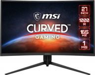 msi g271cqp freesync displayport 2560x1440, 165hz, hdr, curved monitor with tilt adjustment - optix g271cqp logo