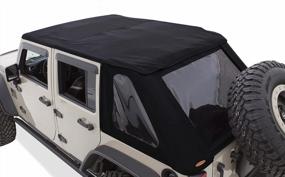 img 2 attached to Bushwacker 14925 Trail Armor Twill Fast Back Soft Top (For 2007-2018 Jeep Wrangler With 4 Doors)