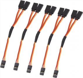 img 4 attached to 5Pcs 150Mm Y Type Extension Lead Wire Cable For Futaba JR Y Harness Servo - Perfect For Extending!