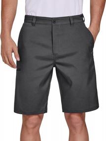img 4 attached to PULI Men'S Golf Hybrid Shorts - Casual Chino With Stretch, Quick Dry Technology And Pockets For A Comfortable And Lightweight Fit