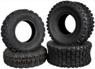 massfx 4 set 21x7-10 20x10-9 atv tires durable 6 ply dual compound curved tread logo