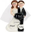 personalized wedding gifts for the couple - i do! 1st christmas married ornament 2022 logo