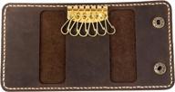 кожаная сумка-кошелек с держателем для карт с брелком - подарочный чехол для ключей ancicraft логотип