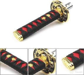 img 3 attached to 🚗 Upgrade Your Car's Style with the MR HELLO Katana Shift Knob Samurai Sword Gear Shifter Knob in Black