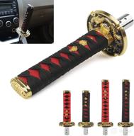 🚗 upgrade your car's style with the mr hello katana shift knob samurai sword gear shifter knob in black логотип