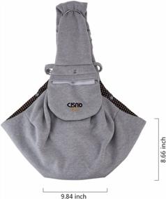 img 2 attached to CISNO Travel Carrier Bag For Small Dogs And Cats - Adjustable Sling With Cotton Fleece Fabric For Puppies And Pets Weighing 5-14 Lbs