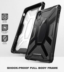 img 1 attached to Clear And Black Poetic Affinity IPhone XR Case - Durable Lightweight Hybrid Protective Cover With A Clear Bumper
