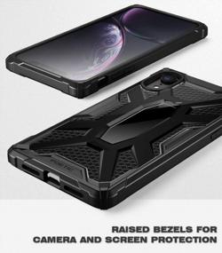 img 3 attached to Clear And Black Poetic Affinity IPhone XR Case - Durable Lightweight Hybrid Protective Cover With A Clear Bumper