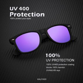img 3 attached to Get Ready To Shine With Polarized Matte Sunglasses - 3 Pack For Men And Women - 100% UV Protection And Color Mirror Lens