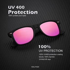 img 2 attached to Get Ready To Shine With Polarized Matte Sunglasses - 3 Pack For Men And Women - 100% UV Protection And Color Mirror Lens