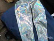 img 1 attached to Stylish HDE Girls Shiny Wet Look Leggings: Eye-Catching Metallic Footless Tights for Kids (4T-12) review by Pleaze Evans