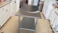 img 1 attached to NSF Approved Stainless Steel Kitchen Work Table With Undershelf - Perfect For Restaurants And Home Kitchens - 24X30 Inch review by Bob Randles