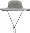 dukars unisex wide brim sun hat,outdoor upf 50+ waterproof boonie hat summer uv protection sun caps logo