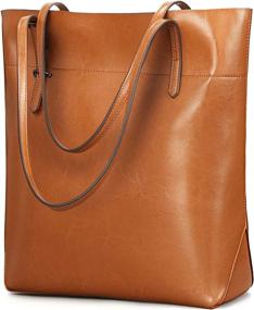 img 4 attached to 👜 Kattee Vintage Genuine Shoulder Women's Handbags & Wallets with Adjustable Strap at Shoulder Bags for optimal SEO