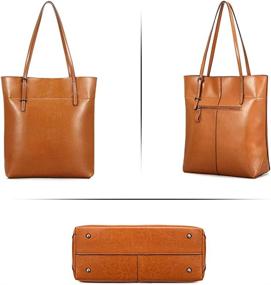 img 1 attached to 👜 Kattee Vintage Genuine Shoulder Women's Handbags & Wallets with Adjustable Strap at Shoulder Bags for optimal SEO