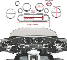 img 4 attached to 🏍️ TCMI Chrome Inner Fairing Trim Kit for Harley Electra Street Glide (1996-2013): Enhance Performance with Style